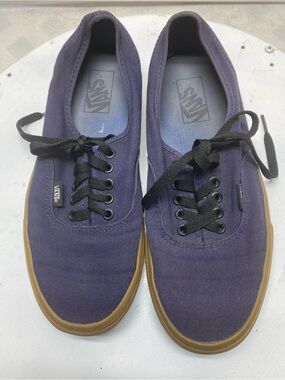 VANS 'Off The Wall' Sz 8 Men’s 8.5 Navy Blue Gum Rubber Sole